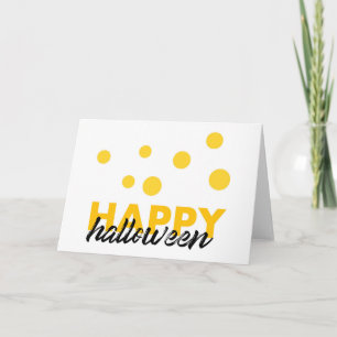 Moderne, speelse design van Happy Halloween Kaart