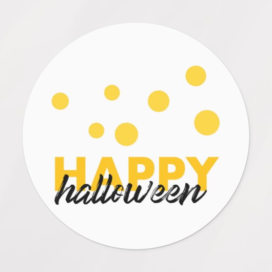 Moderne, speelse design van Happy Halloween Labels (Design 2)