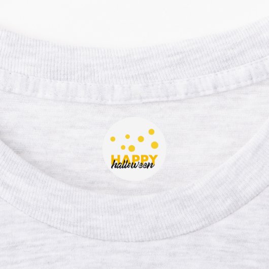 Moderne, speelse design van Happy Halloween Labels (Aangebracht)