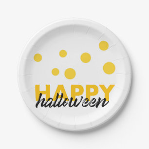 Moderne, speelse design van Happy Halloween Papieren Bordje