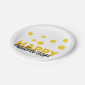 Moderne, speelse design van Happy Halloween Papieren Bordje (Gekanteld)