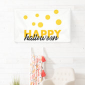Moderne, speelse design van Happy Halloween Spandoek (Insitu)