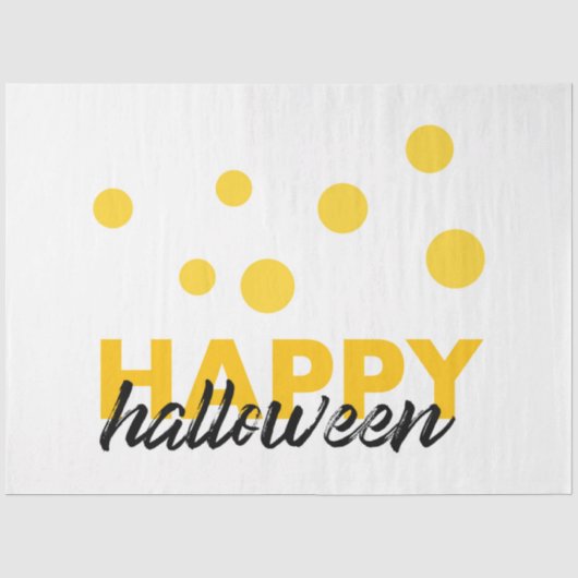 Moderne, speelse design van Happy Halloween Tissuepapier (Voorkant)