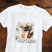 Moderne speelse eenvoudige grunge aangepaste huisd t-shirt