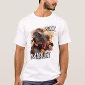 Moderne speelse eenvoudige grunge aangepaste huisd t-shirt (Voorkant)