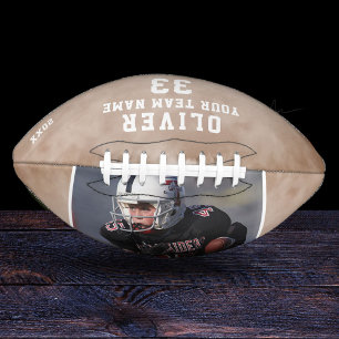 Moderne Speler Naam Nummer Team Foto American Football