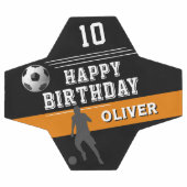 Moderne Speler Silhouet Gelukkige Verjaardag Voetbal (Enkel)