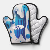 Moderne Spetterende Hittebestendige Ovenwant (Voorkant / Achterkant)