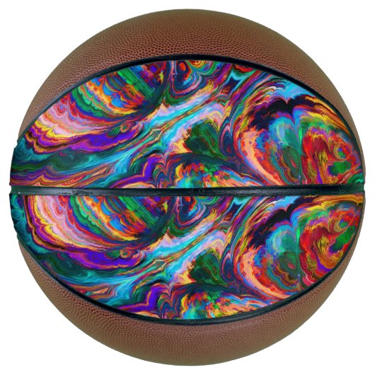 Moderne spiegel van verf basketbal (Voorkant)