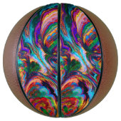 Moderne spiegel van verf basketbal (Verticaal)