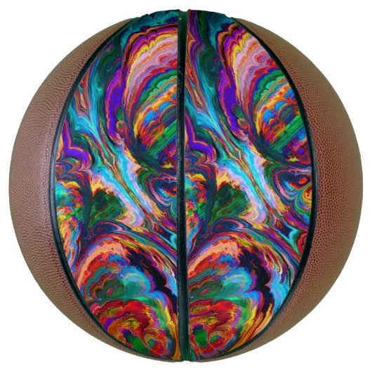 Moderne spiegel van verf basketbal (Verticaal)