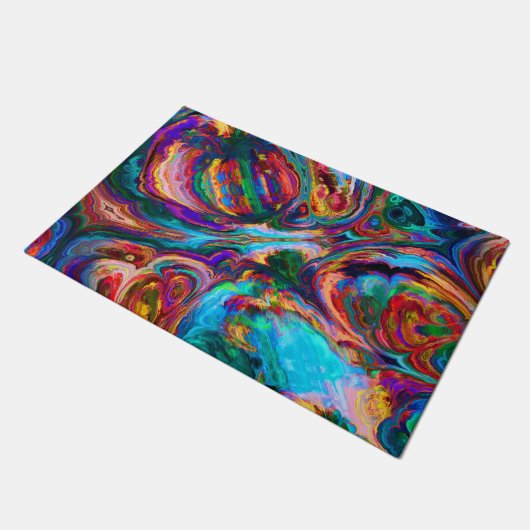 Moderne spiegel van verf deurmat (Schuin)