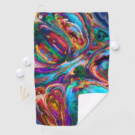 Moderne spiegel van verf golfhanddoek (Insitu)