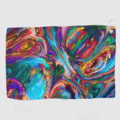 Moderne spiegel van verf golfhanddoek (Horizontaal)