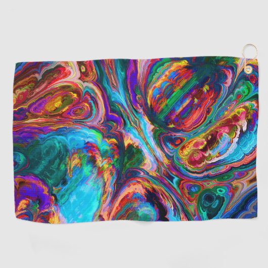 Moderne spiegel van verf golfhanddoek (Horizontaal)
