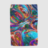 Moderne spiegel van verf golfhanddoek (Voorkant)