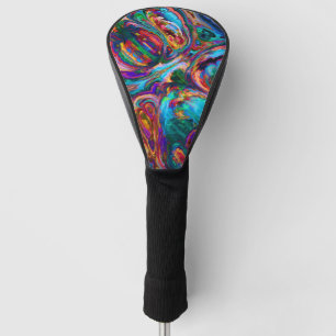 Moderne spiegel van verf golfheadcover