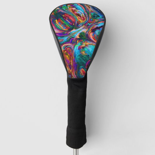 Moderne spiegel van verf golfheadcover (Voorkant)