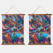 Moderne spiegel van verf hangend wandkleed (Dubbel)