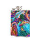 Moderne spiegel van verf heupfles (Links)