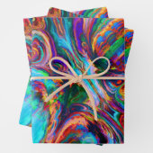 Moderne spiegel van verf inpakpapier vel (In situ)