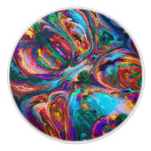 Moderne spiegel van verf keramische knop (Voorkant)