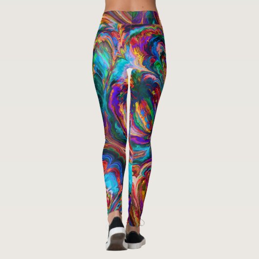 Moderne spiegel van verf leggings (Achterkant)