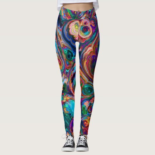 Moderne spiegel van verf leggings (Voorkant)