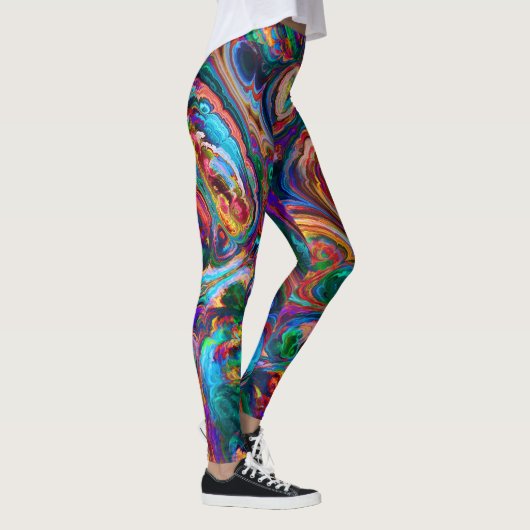 Moderne spiegel van verf leggings (Rechts)
