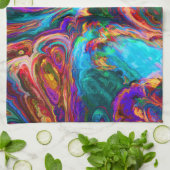 Moderne spiegel van verf theedoek (Gevouwen)