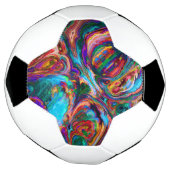 Moderne spiegel van verf voetbal (Gedraaid)