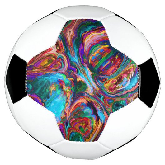 Moderne spiegel van verf voetbal (Gedraaid)