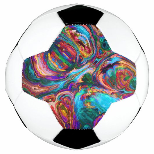 Moderne spiegel van verf voetbal (Voorkant)