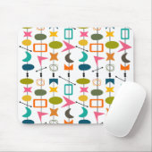 Moderne spiesen uit het midden van de eeuw muismat (Met muis)