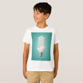 Moderne Spiraal Compacte Fluorescentie Lamp T-shirt (Voorkant volledig)