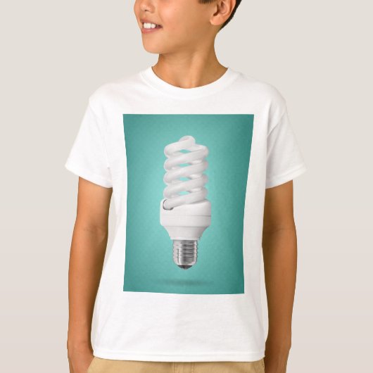 Moderne Spiraal Compacte Fluorescentie Lamp T-shirt (Voorkant)
