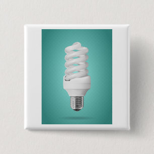 Moderne Spiraal Compacte Fluorescentie Lamp Vierkante Button 5,1 Cm