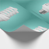 Moderne Spiraal Compacte Fluorescentielamp Cadeaupapier (Hoek)