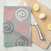 Moderne Spiraal Keukenhanddoeken (Quarter Fold)
