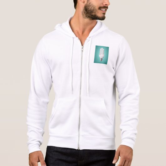 Moderne Spiraalvormige Compacte Fluorescentie Lamp Hoodie (Voorkant)