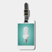 Moderne Spiraalvormige Compacte Fluorescentielamp Bagagelabel (Voorkant verticaal)