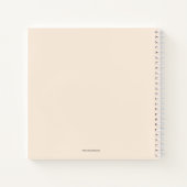 Moderne Spiral Guest Book op Photo Wedding Notitieboek (Achterkant)