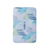 Moderne spiralen en lijnen badmat (Voorkant Verticaal)