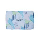 Moderne spiralen en lijnen badmat (Voorkant)