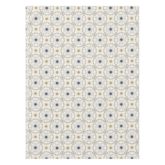 Moderne spiralen in goud en zwart tafelkleed (Voorkant)