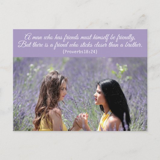 Moderne Spirituele Bijbelversie van elegant Briefkaart (Voorkant)