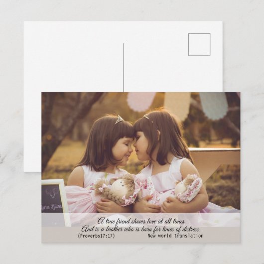 Moderne Spirituele Bijbelversie van elegant Briefkaart (Voorkant / Achterkant)