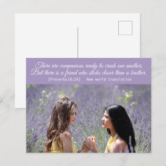 Moderne Spirituele Bijbelversie van elegant Briefkaart (Voorkant / Achterkant)