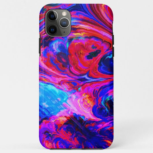 Moderne Splash van Paarse Hue Paints Case-Mate iPhone Case (Achterkant)