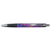 Moderne Splash van Paarse Hue Paints Pen (Achterkant)